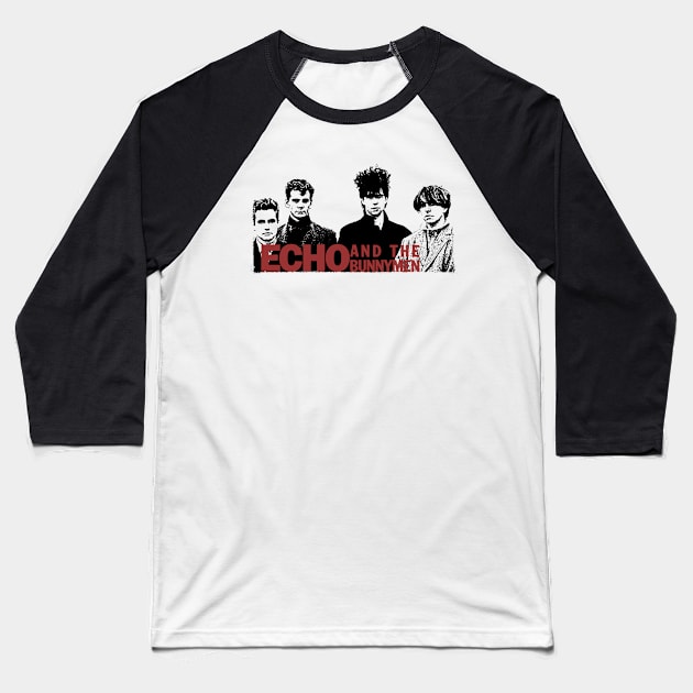 The Bunnymen Baseball T-Shirt by Chicken Allergic